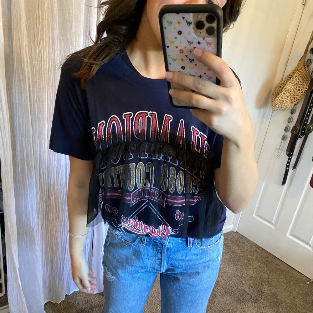TopShop Twill Graphic Tee